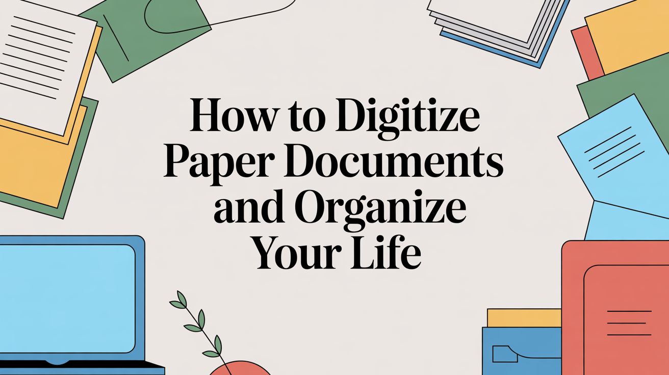How to Digitize Paper Documents and Organize Your Life