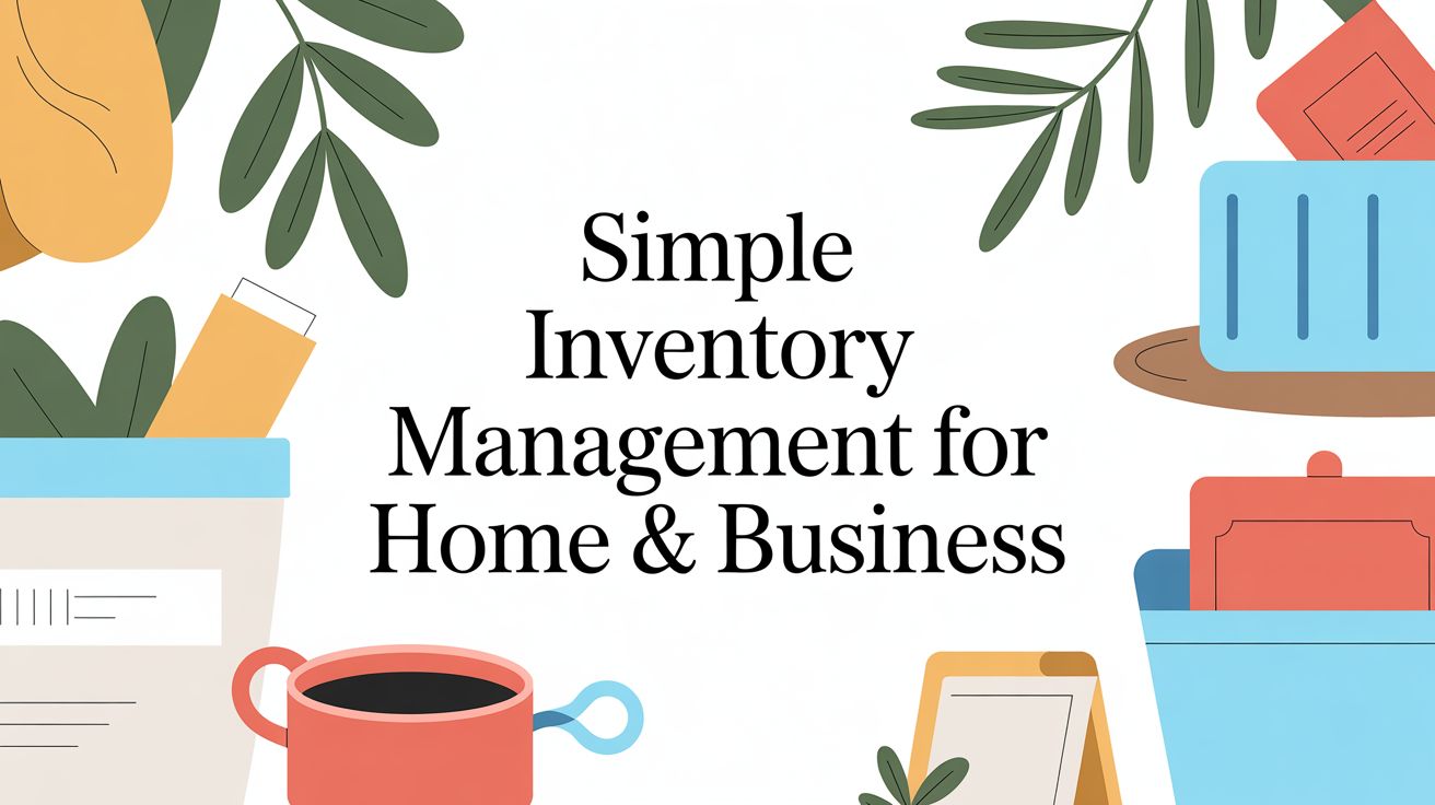 Simple Inventory Management for Home & Business