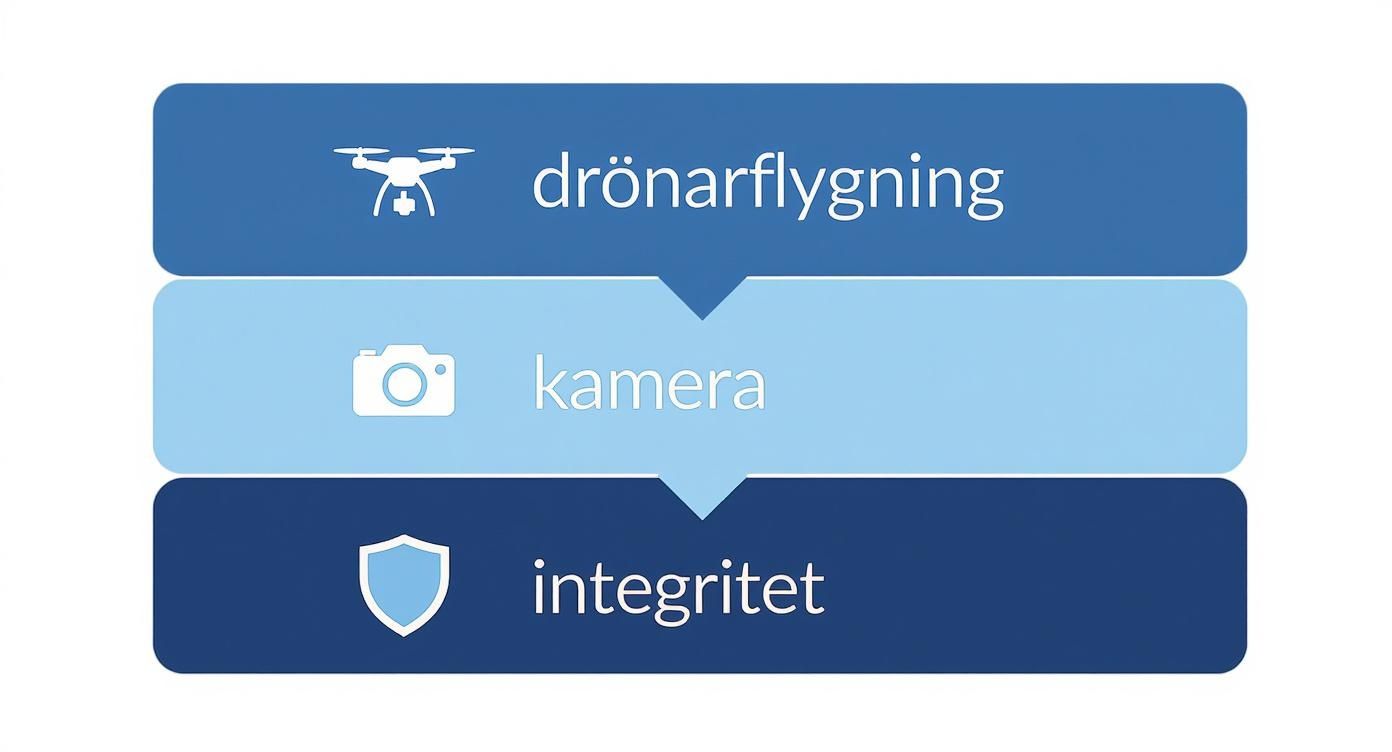 Infographic about får man flyga drönare över annans tomt