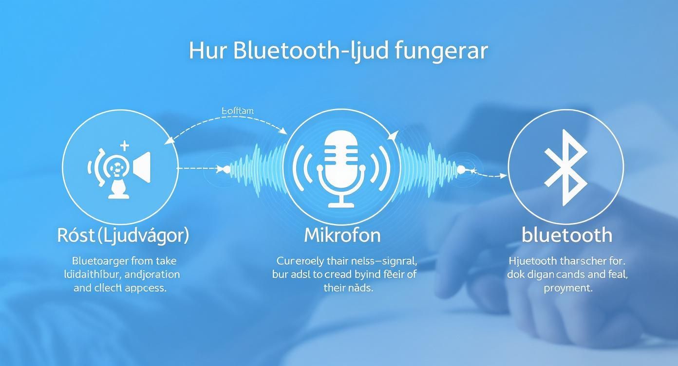 Infographic about trådlös mikrofon bluetooth