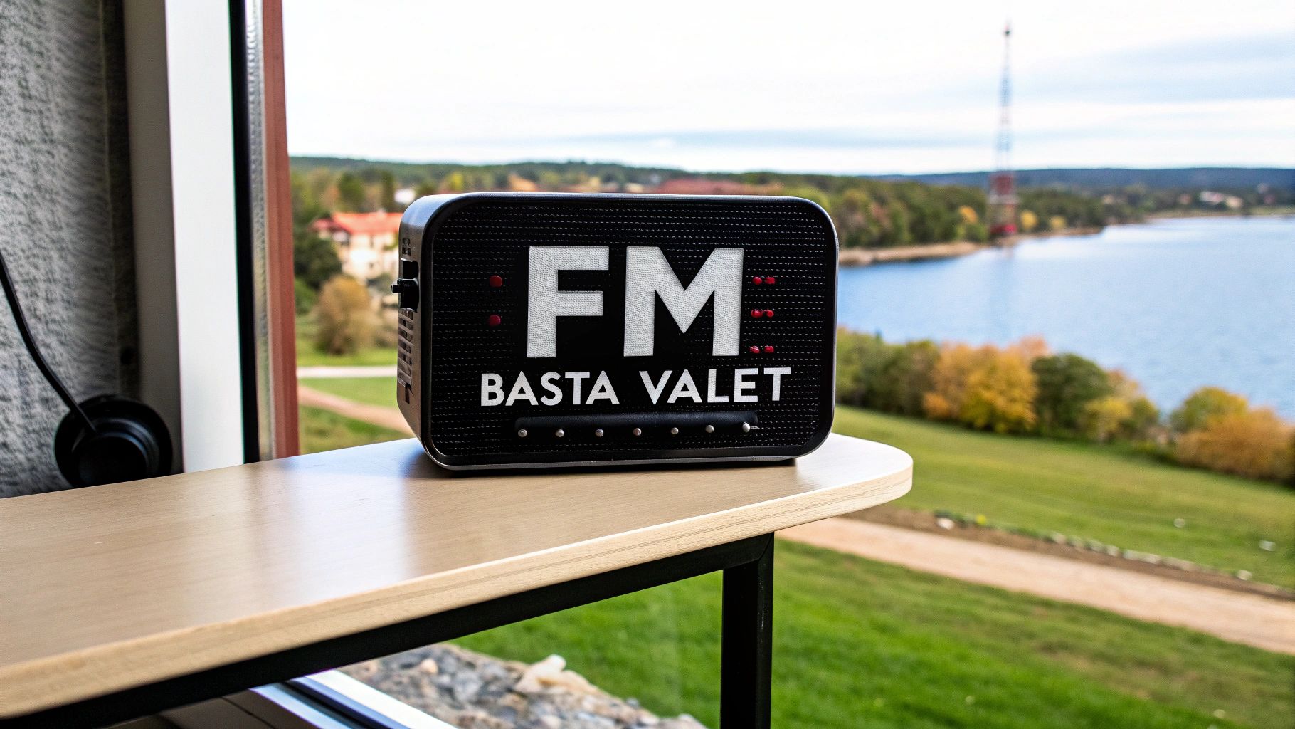 En gammal radioantenn mot en molnig himmel, symboliserar FM-nätets robusthet.