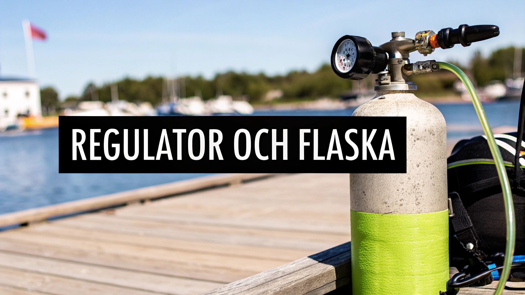 En dykare justerar sin BCD under ytan