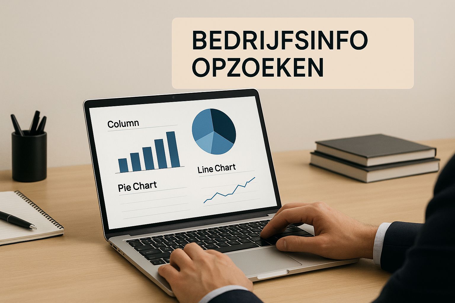 Infographic about bedrijfsgegevens opzoeken