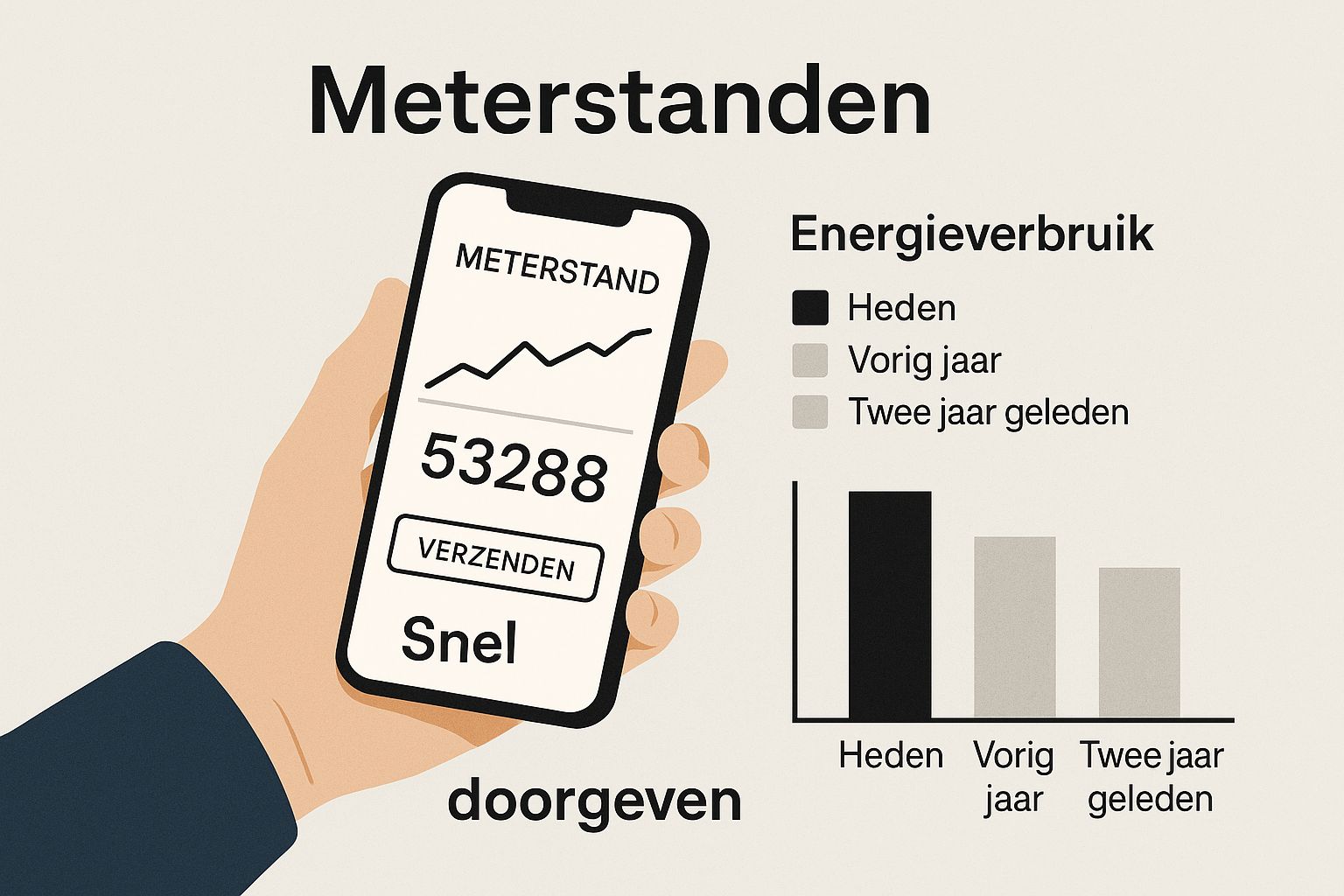 Infographic about meterstanden doorgeven