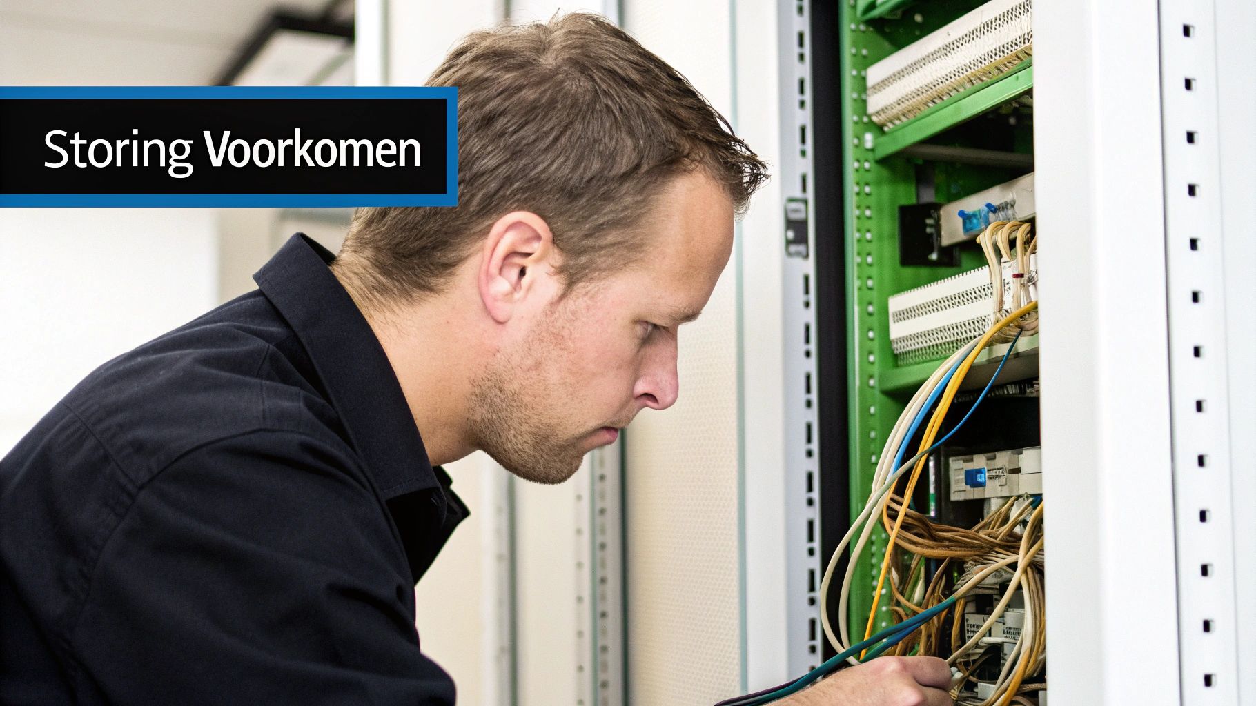 Een afbeelding van iemand die een modem reset