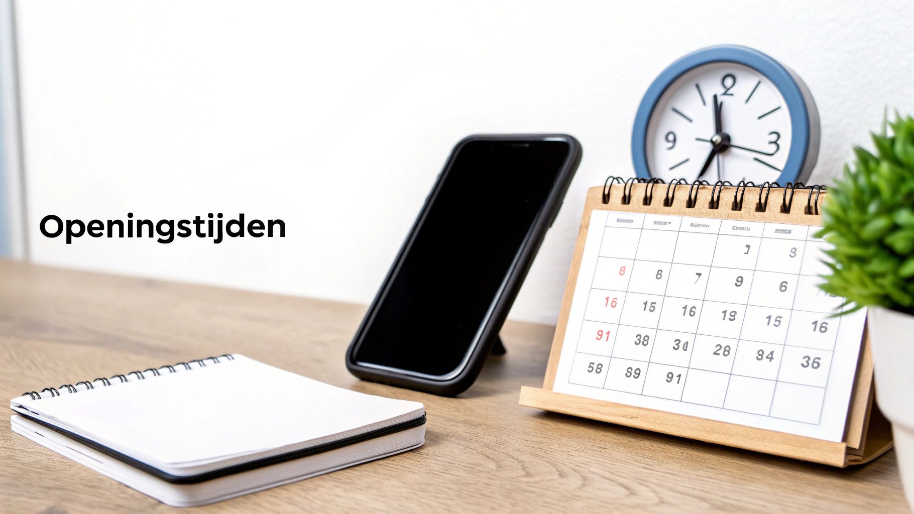 Klok met telefoon