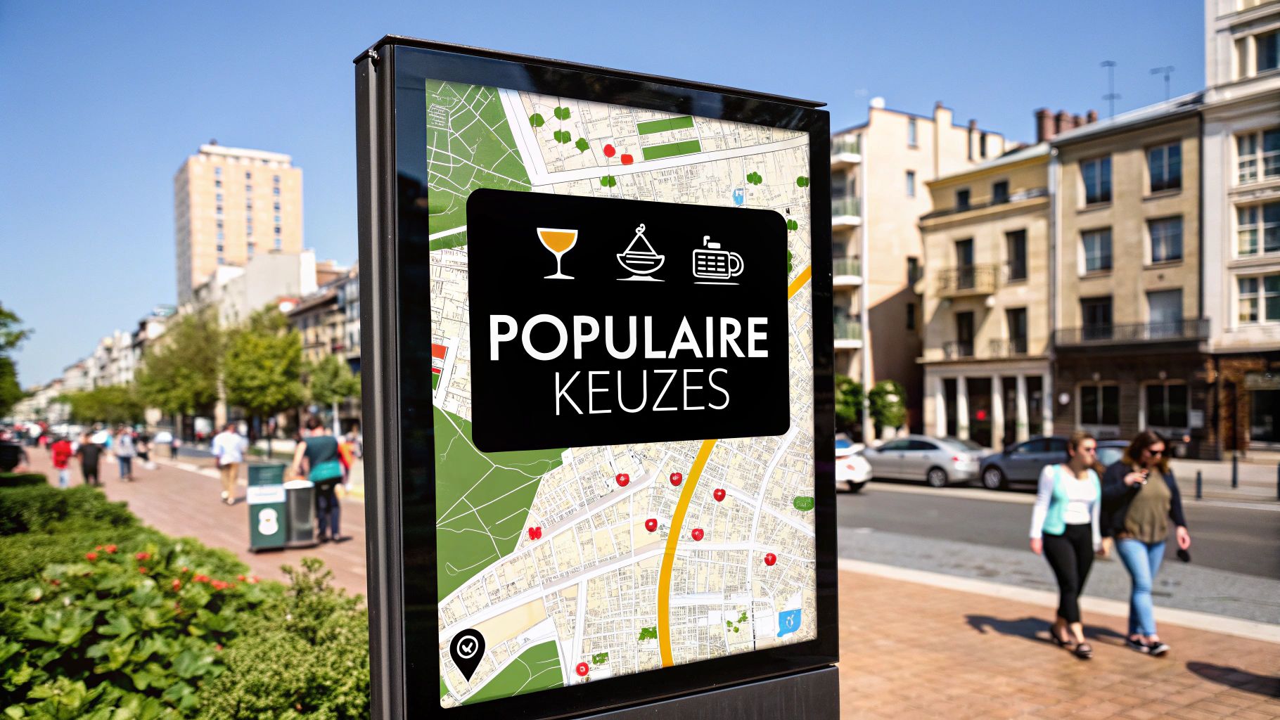 Een vergrootglas dat focust op online reviews op een laptop, om echte van valse informatie te onderscheiden