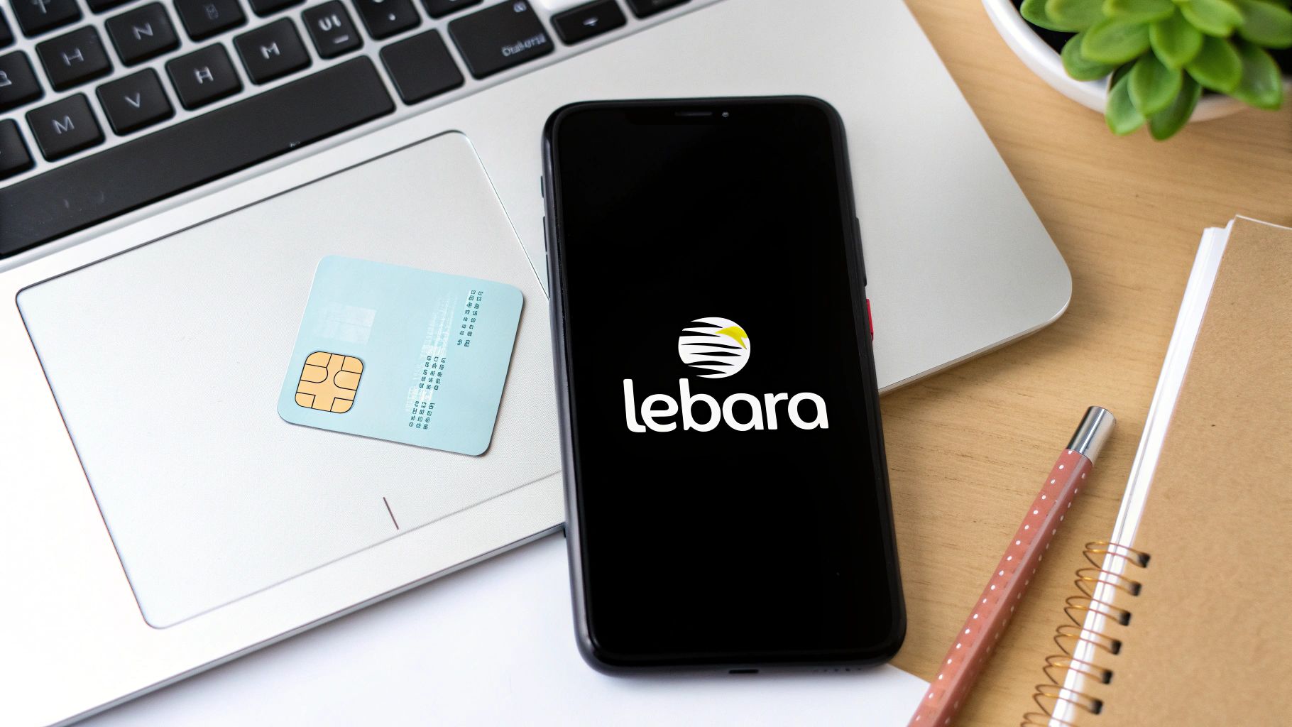 Telefoon met Lebara logo
