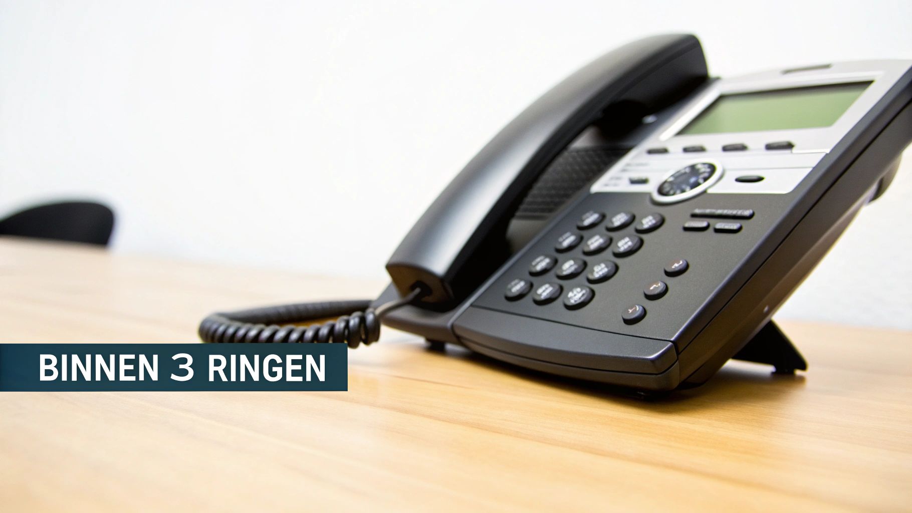 Beantwoord binnen 3 belsignalen