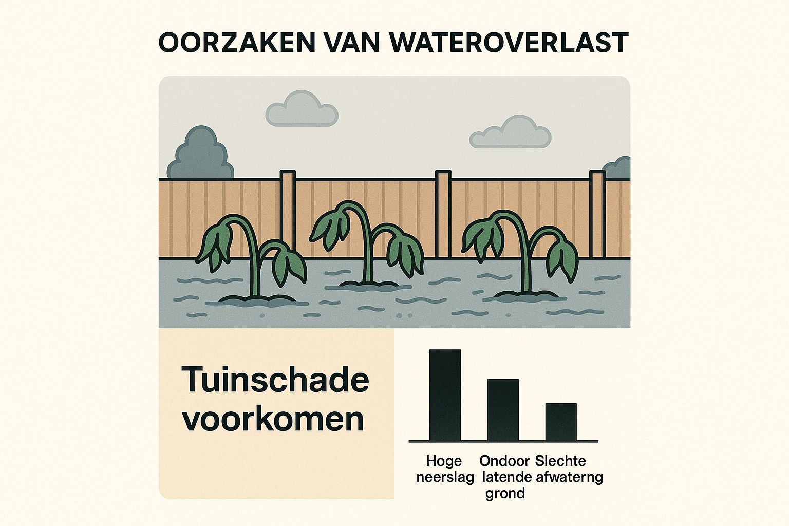 Infographic about water storing melden