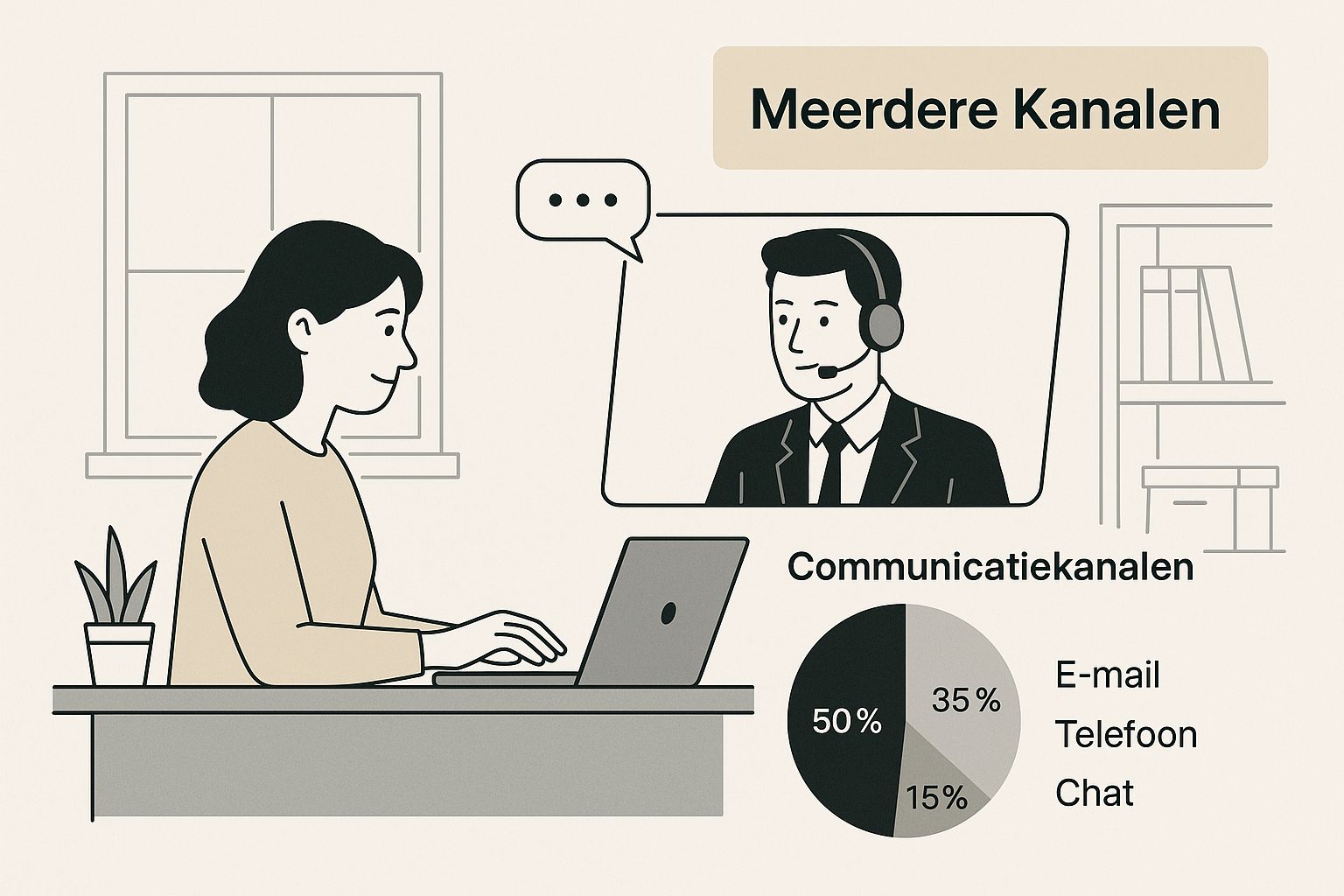 Infographic over de klantenservice van ABN AMRO