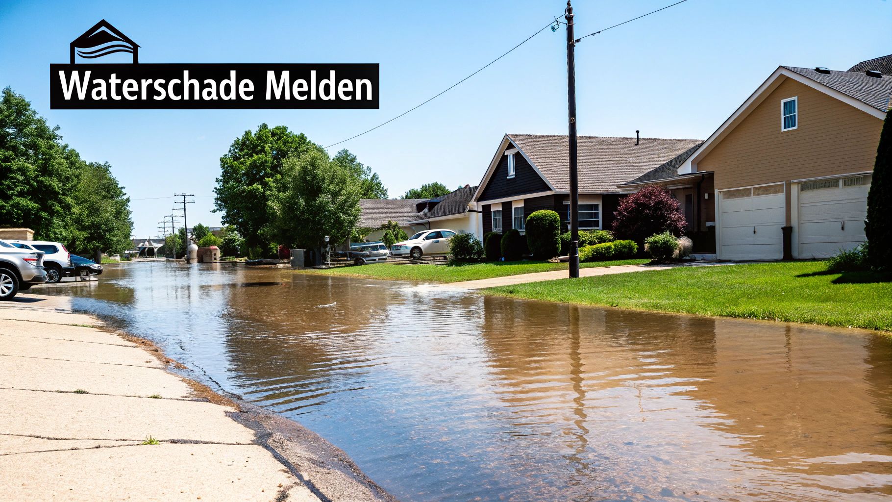 Tuin met wateroverlast