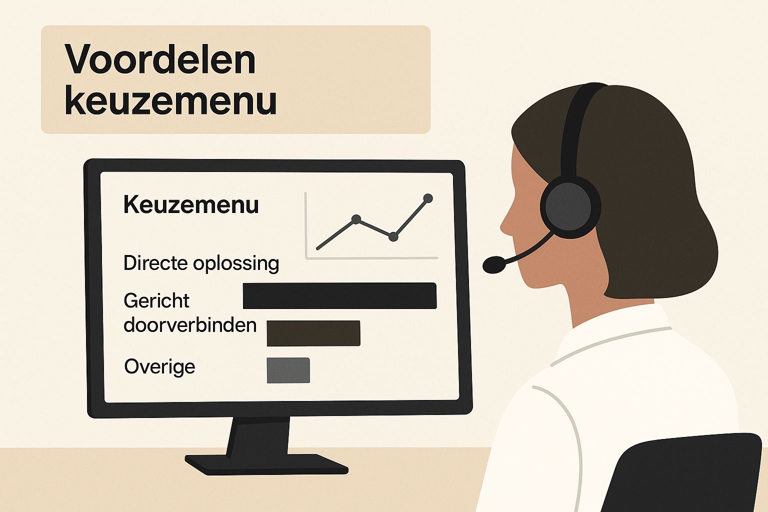 Infographic about keuzemenu telefoon