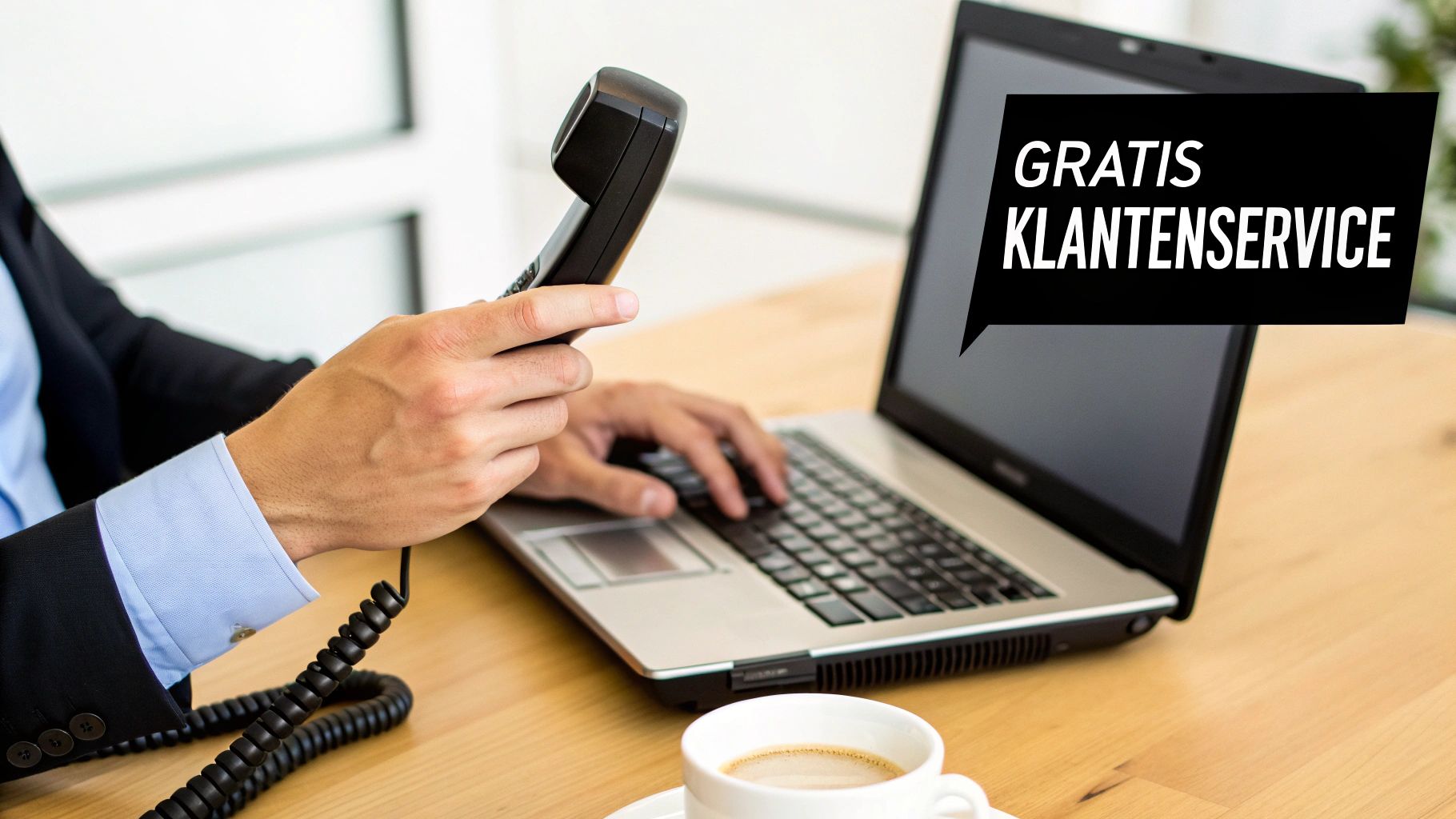 Man belt klantenservice