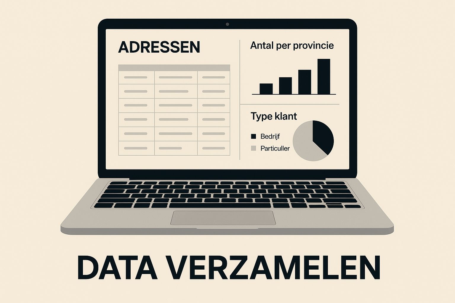 Infographic about wie woont op welk adres