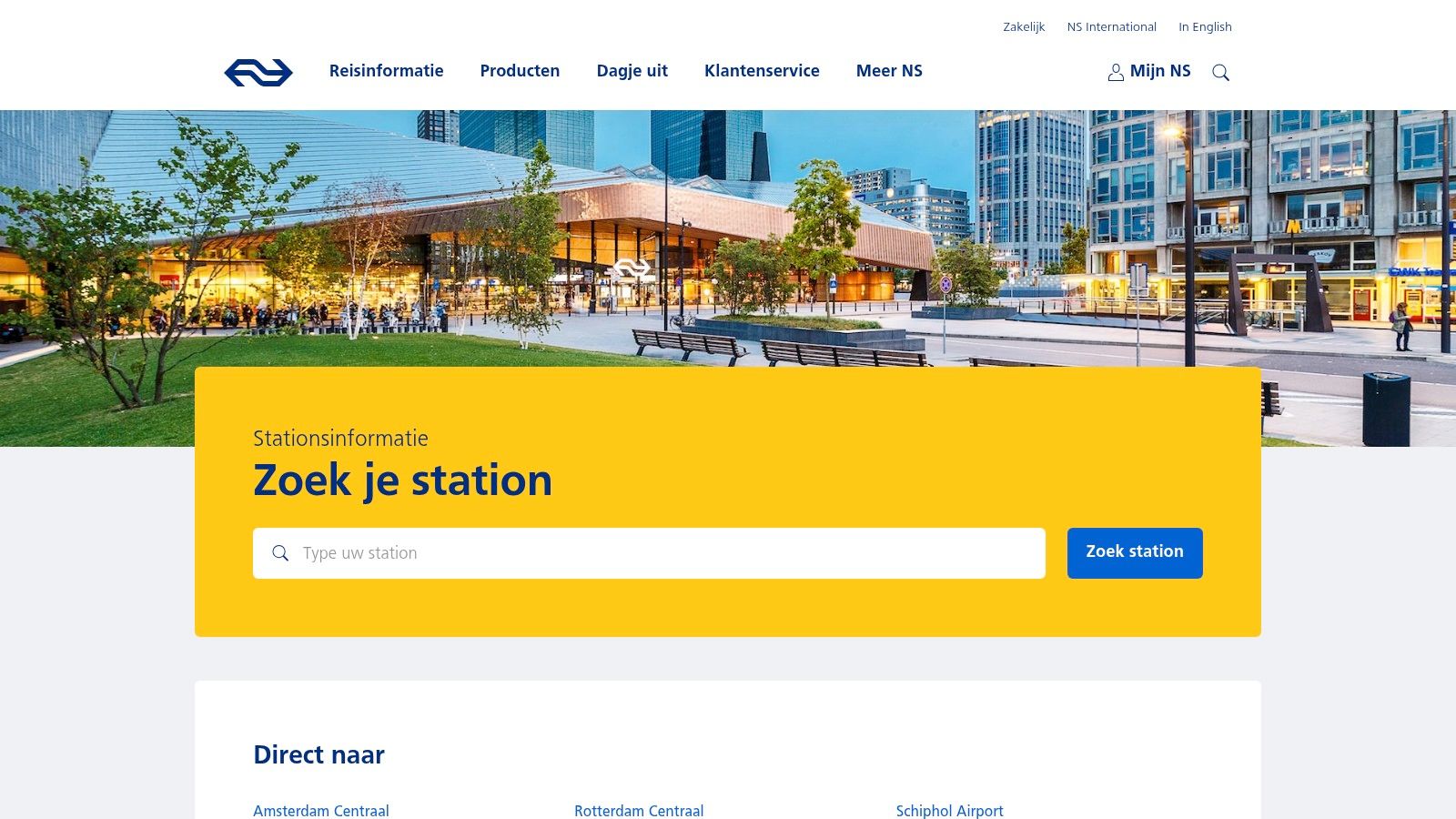 NS Service Desk at Stations