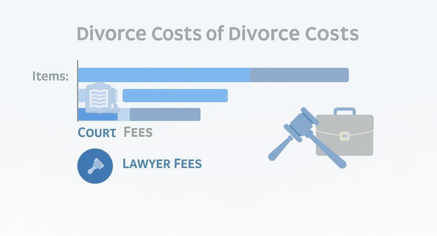 How Much Does a Divorce Cost in Arkansas? A Simple Guide 2 Infographic about divorce in arkansas cost