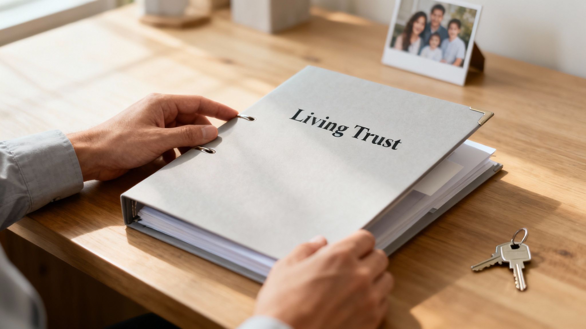 Revocable Trust vs. Irrevocable Trust in Arkansas: A Simple Guide 2 A person adjusting building blocks, symbolizing the flexibility of a revocable trust.