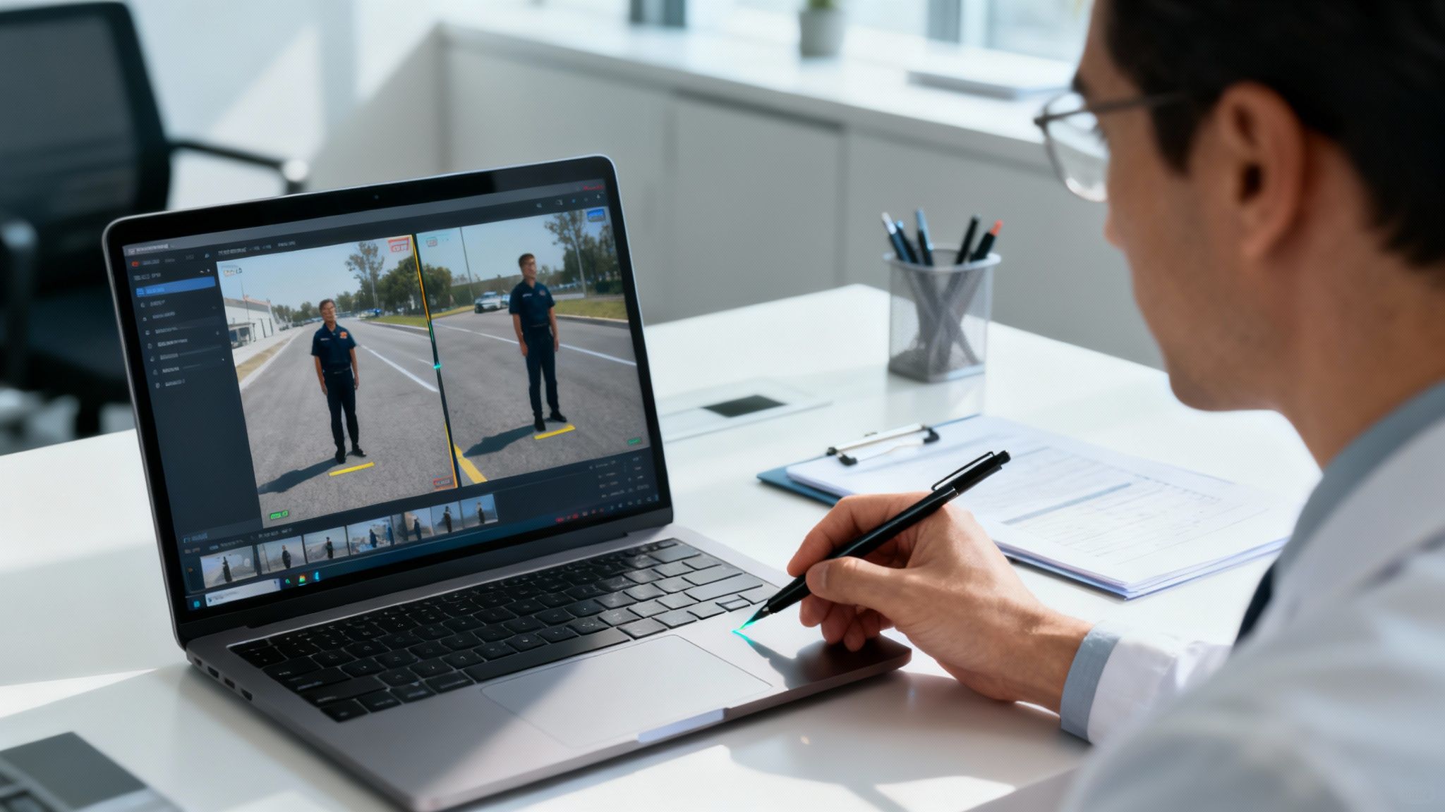 Arkansas DWI Attorney: Your Guide to Fighting Charges 4 A lawyer reviewing a case file in a modern office setting.