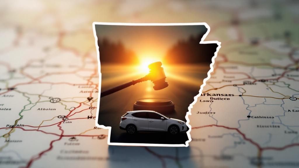 A Simple Guide to DWI Laws in Arkansas 1 A police car with its lights on at night, representing a DWI stop.