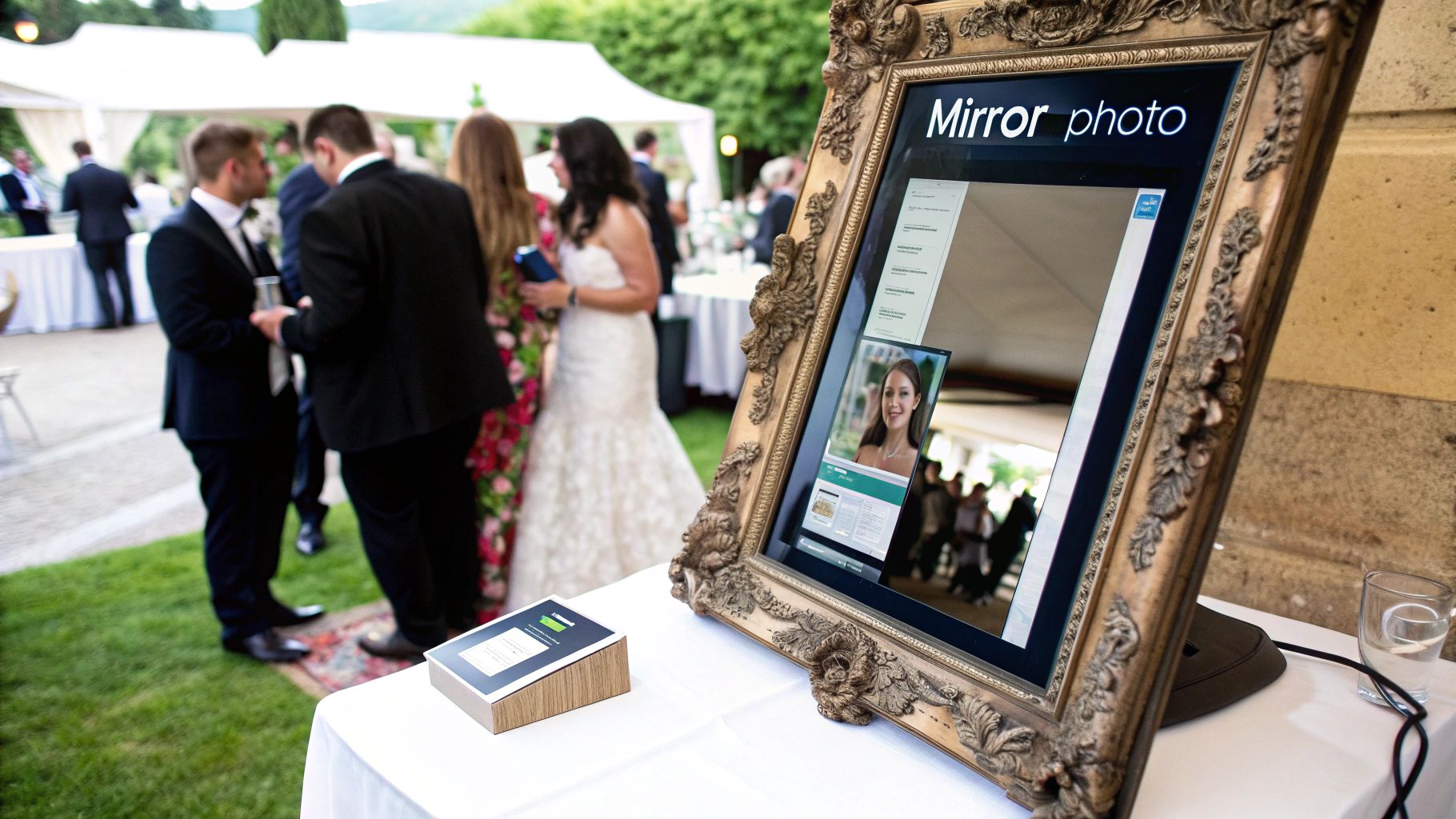 Vintage Mirror Photo Station