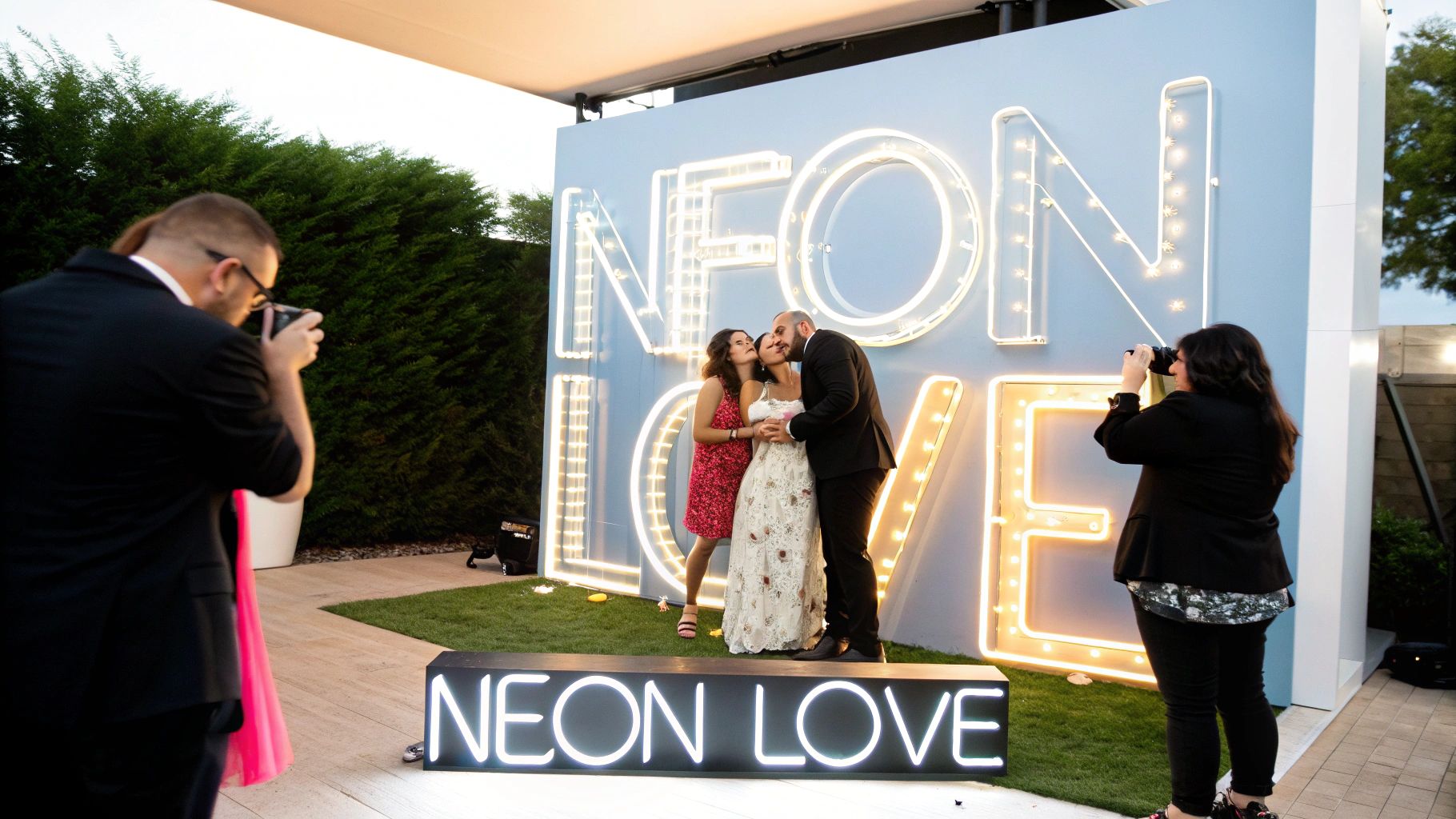 Neon Sign Photo Backdrop