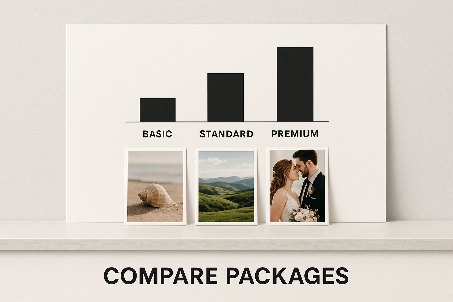 Infographic about wedding photo booth pricing