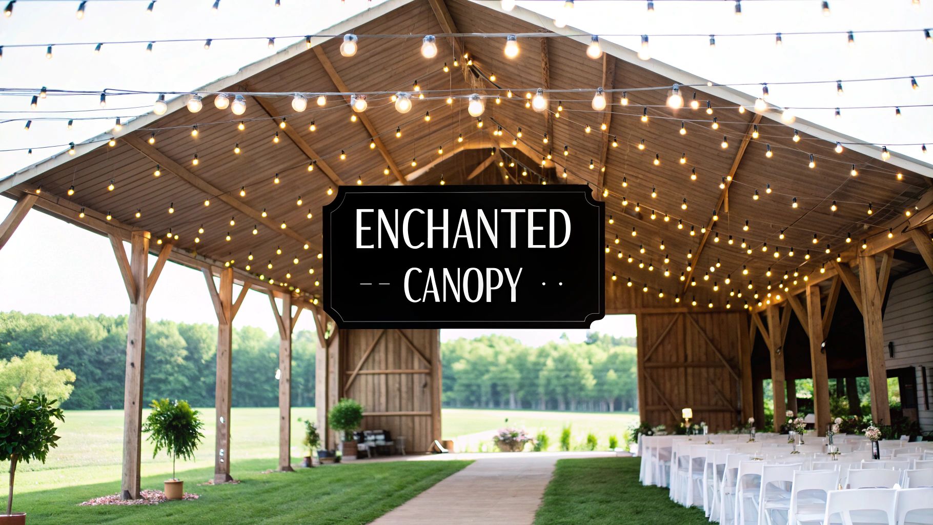 The Enchanted Canopy: A-List Approved String Light Magic