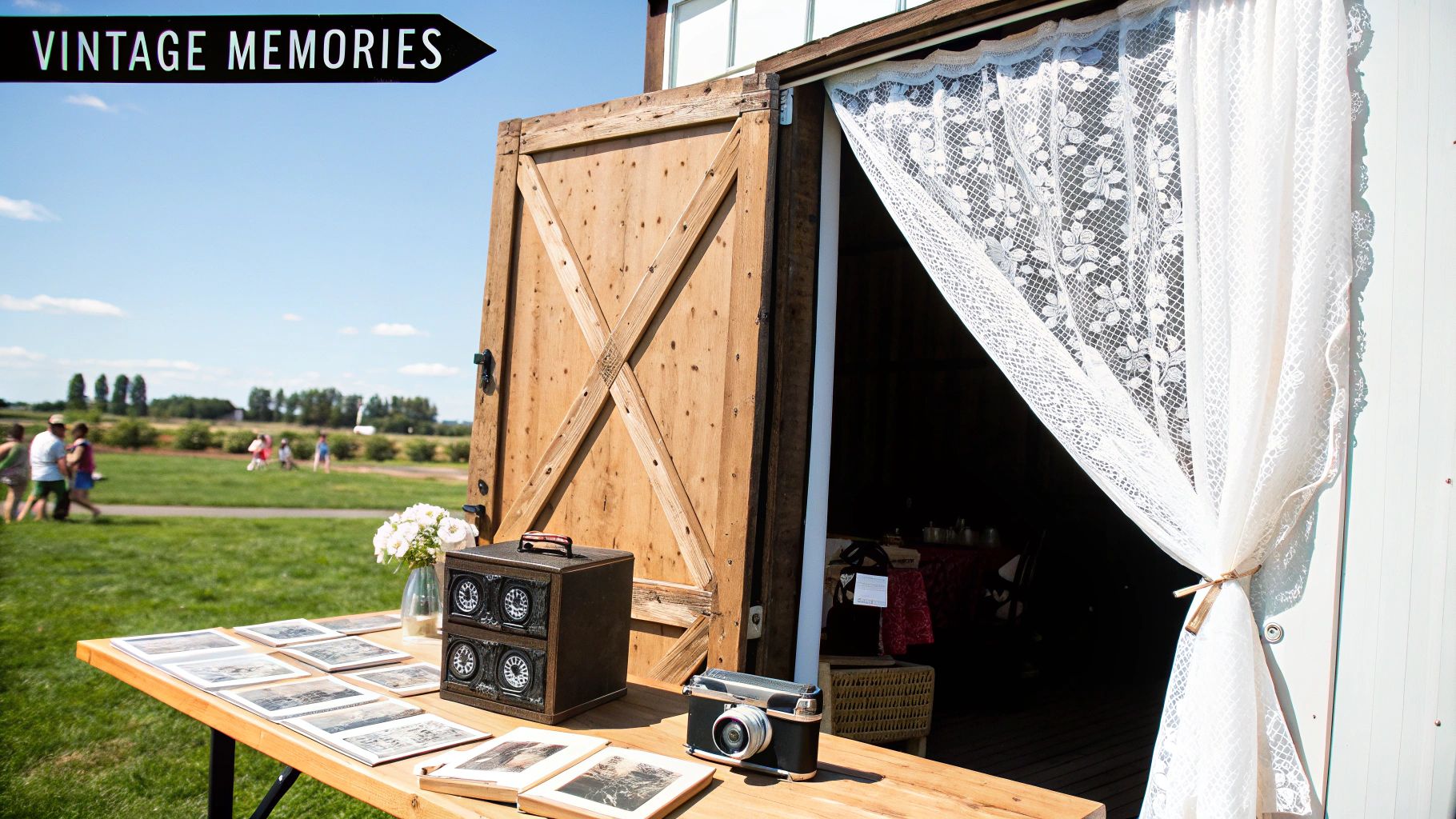 Vintage Open-Air Photo Booth