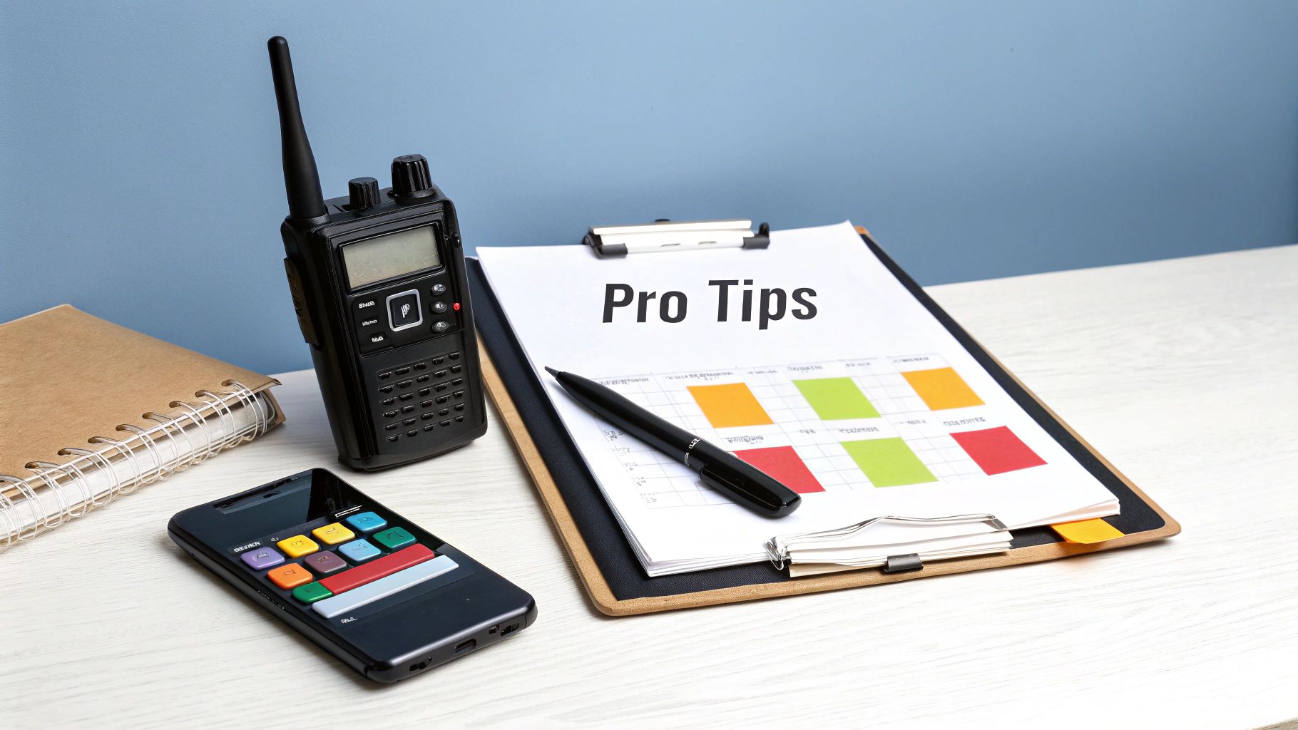 A person managing an event planning checklist on a tablet.