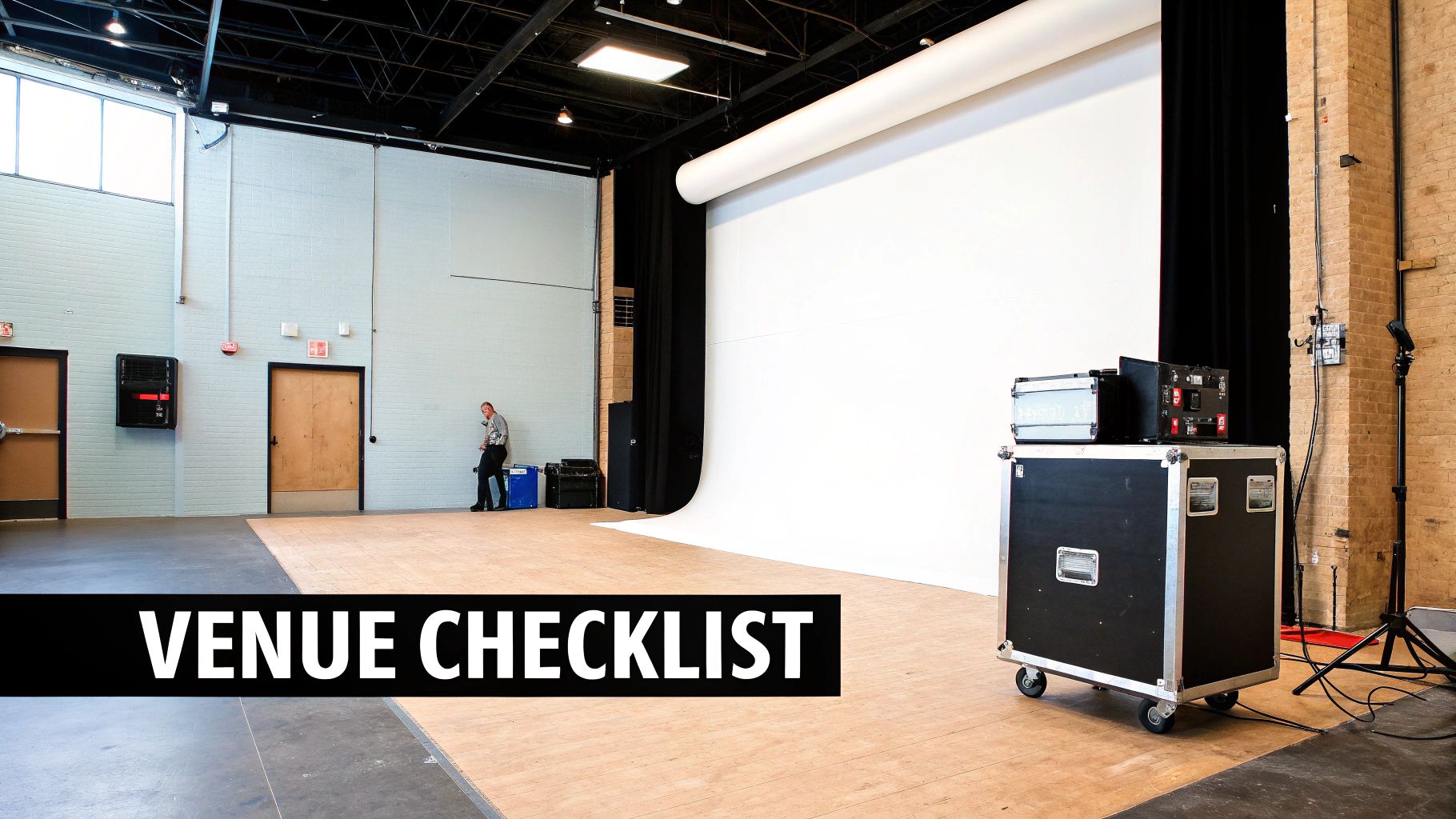 Vintage photobooth at venue setup