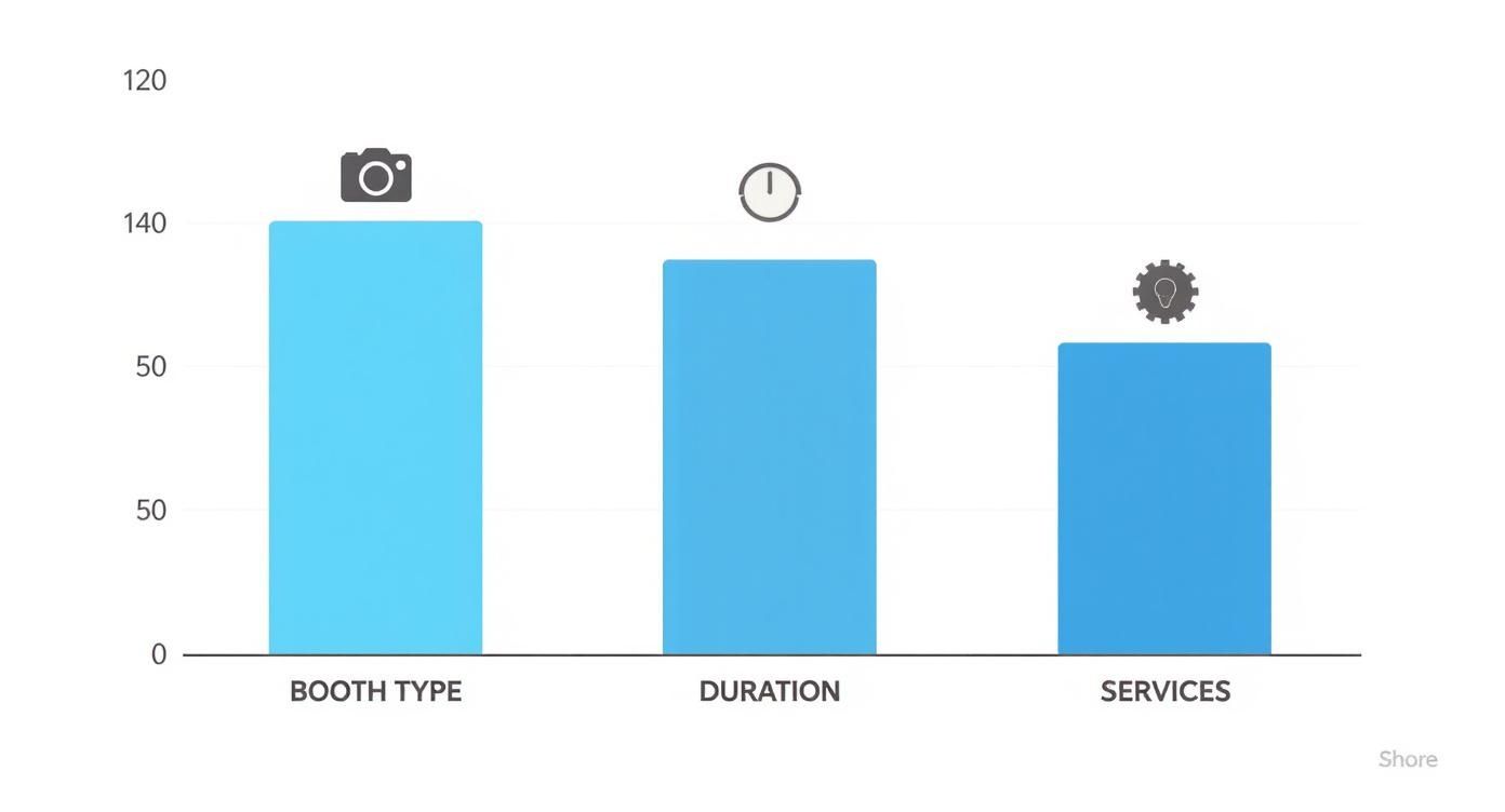 Infographic about photo booths prices