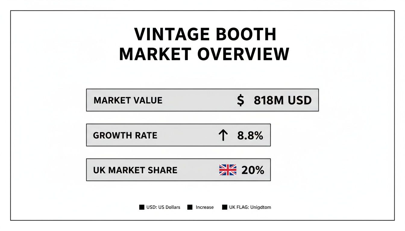 Infographic about vintage photobooth hire