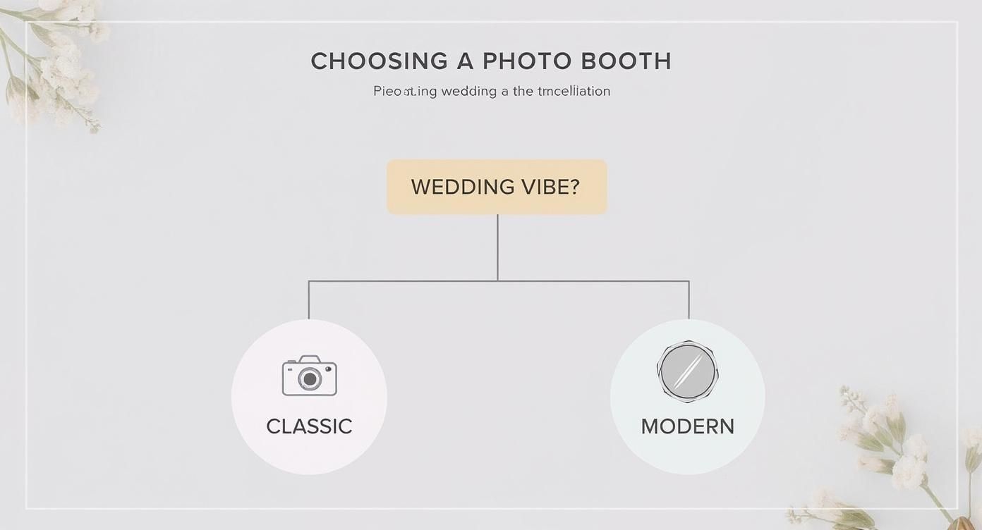 Infographic about wedding photo booth rentals