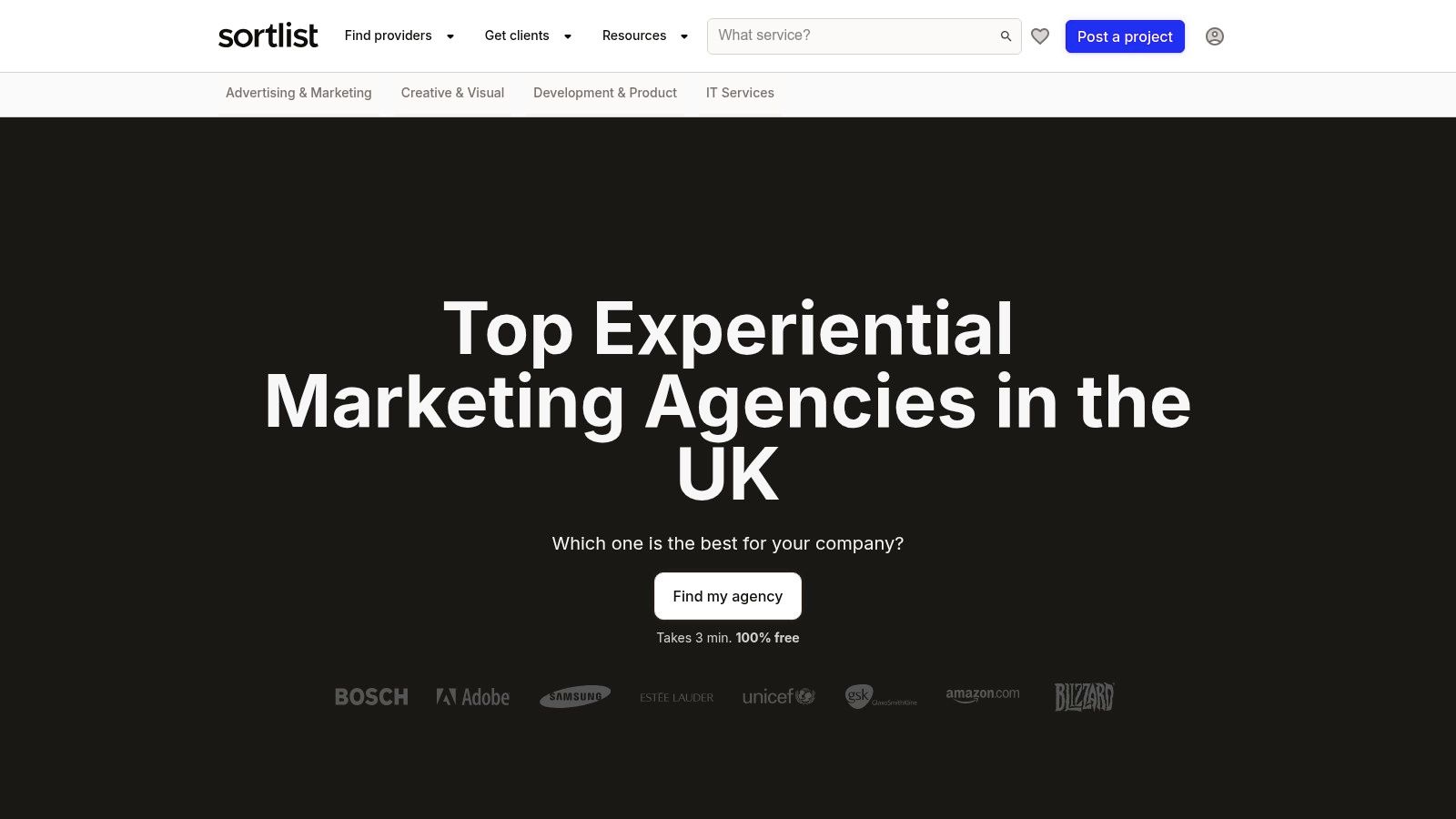 Sortlist (UK Experiential Marketing directory)