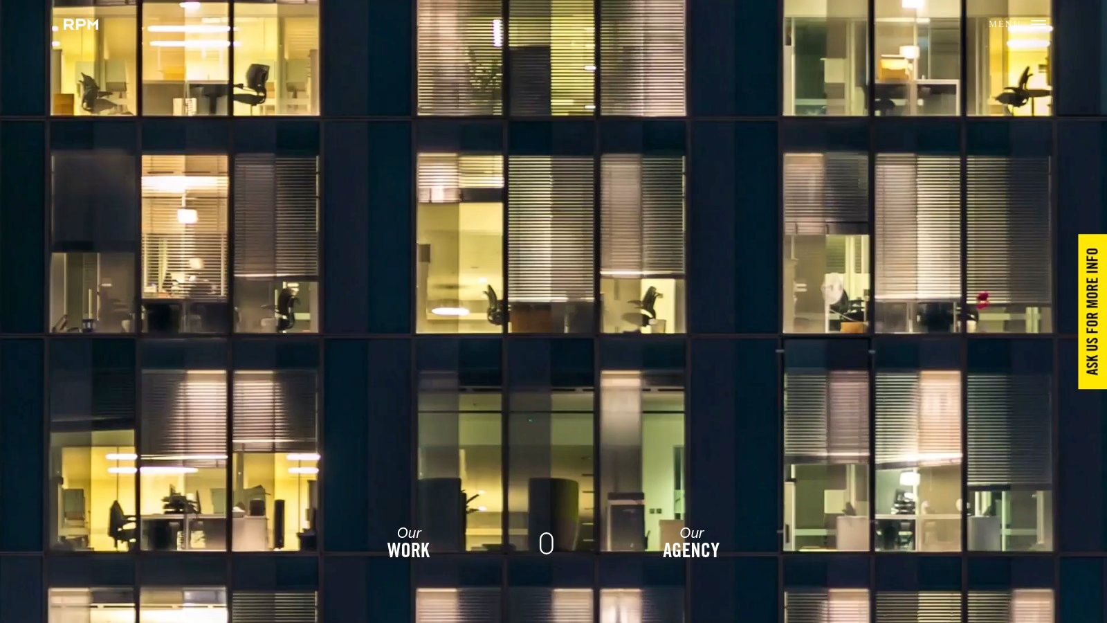 RPM London office at night, showcasing their established presence.