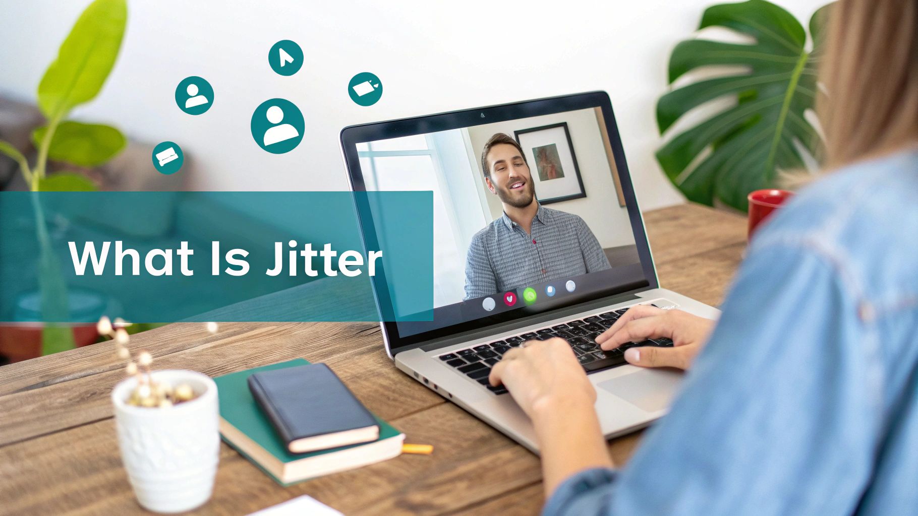 A person working on a laptop connected to a stable Wi-Fi network.