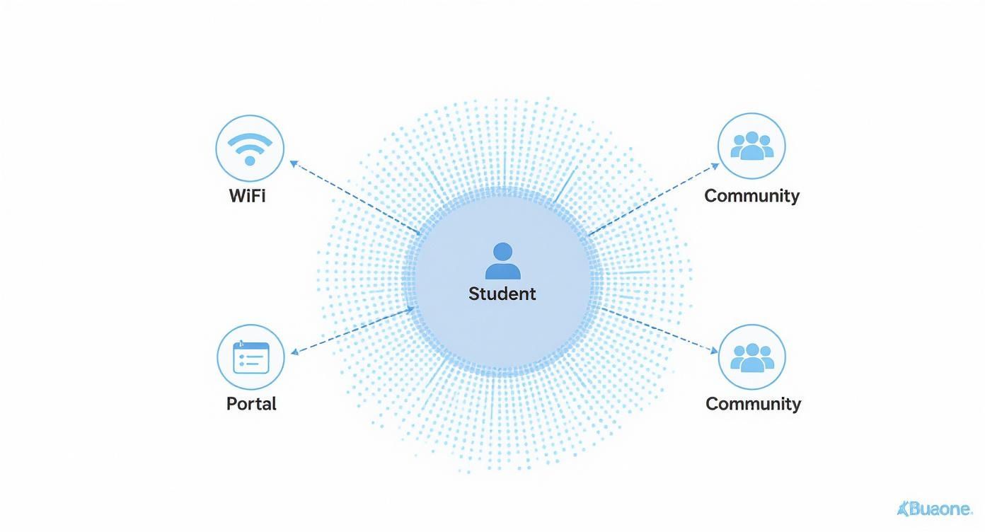 Infographic about retention of students
