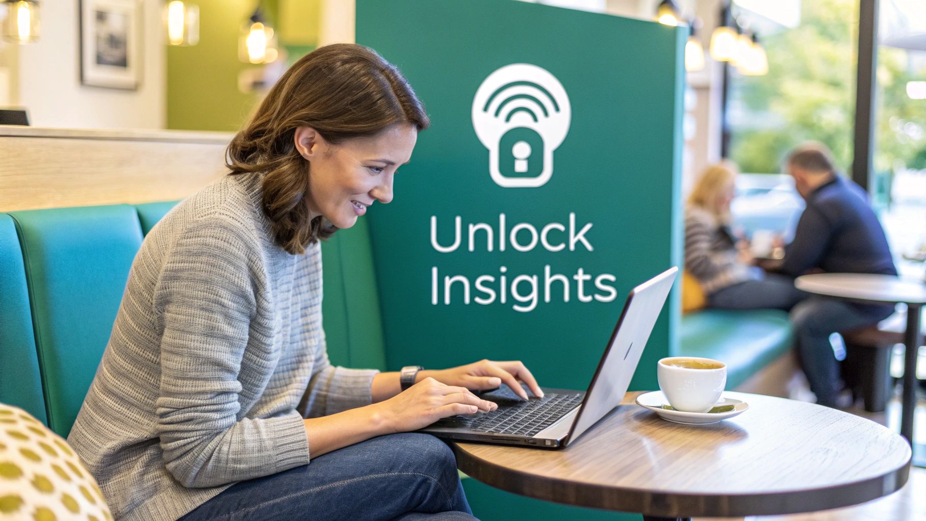 A person connecting to guest Wi-Fi on their phone, showing a branded captive portal login screen