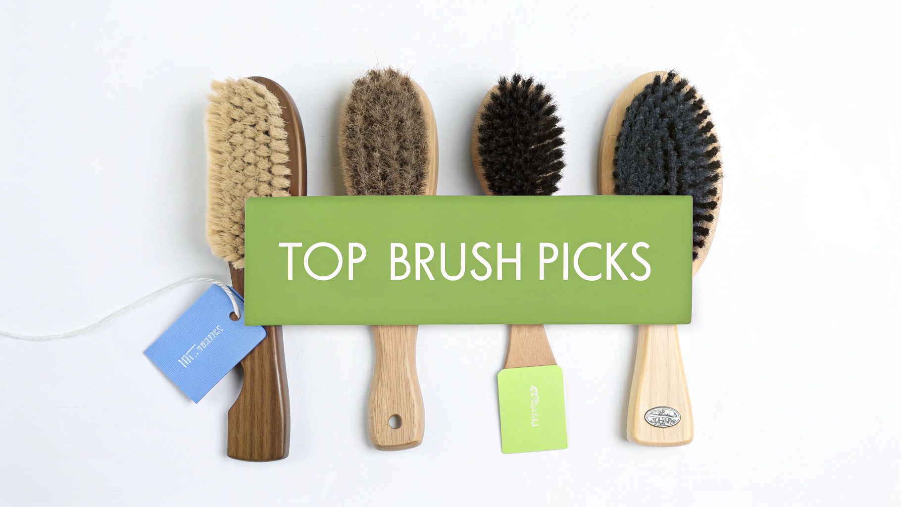 A dog happily being brushed by its owner in a sunny park.