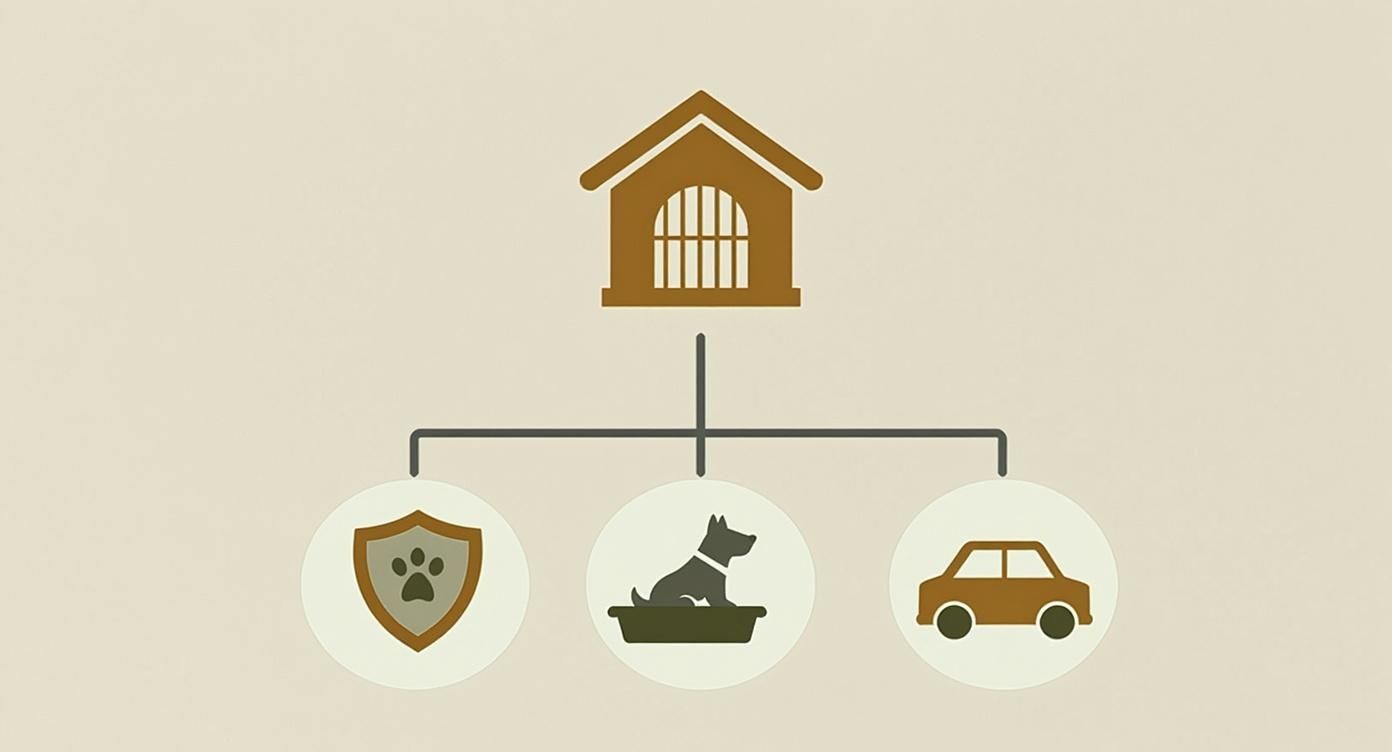 Infographic about kennel for dog