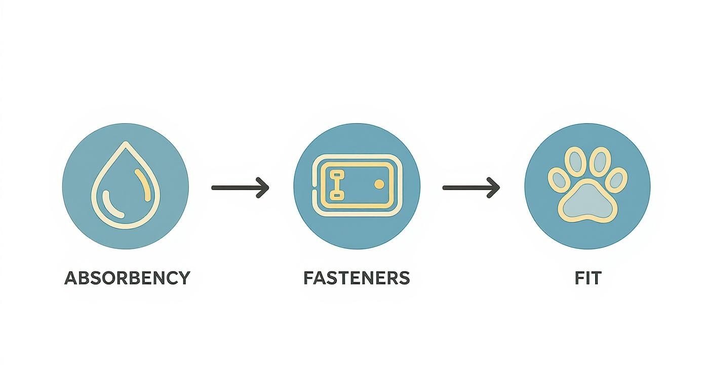 Infographic about best washable dog diapers