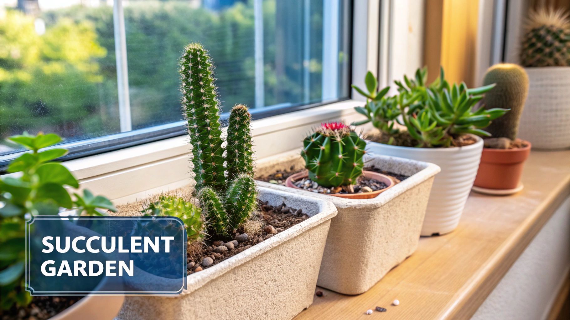 Succulent and Cactus Container Gardens