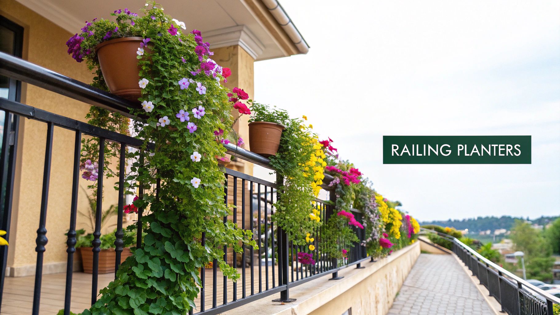 Railing Planters and Boxes