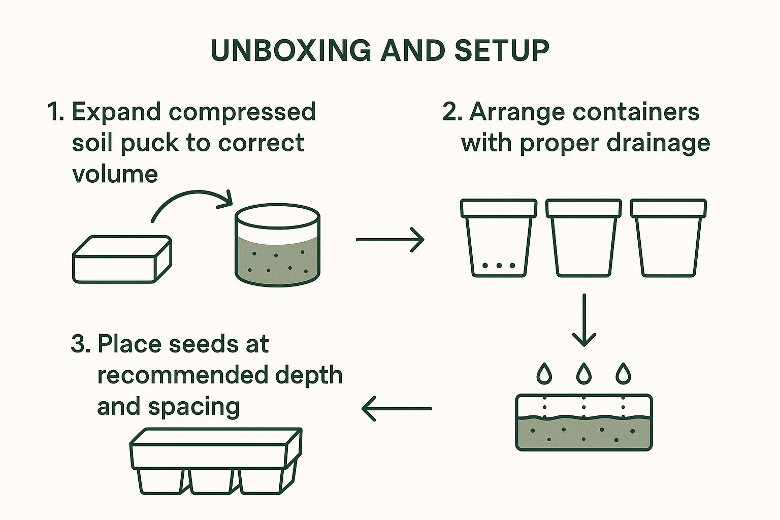 Infographic about gardening kits for beginners