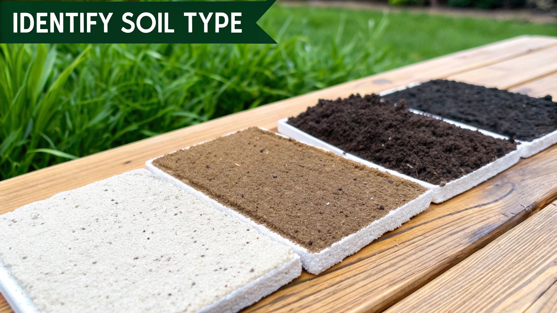 A person holding rich, dark garden soil in their hands, showing its texture and structure.