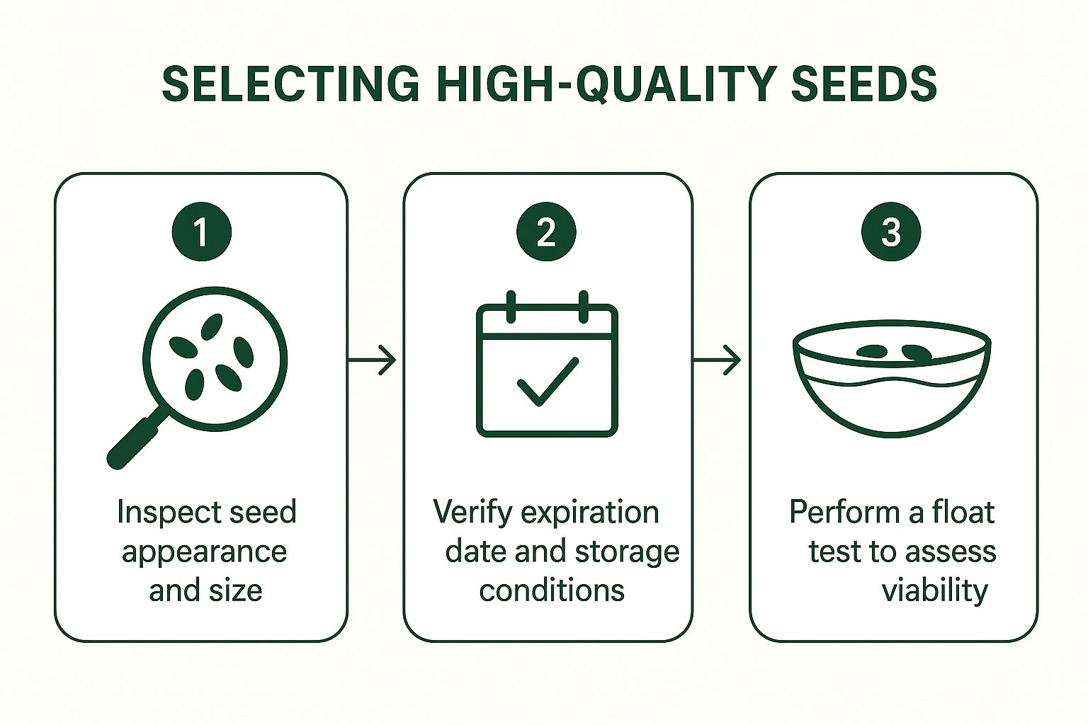 Infographic about how to germinate seeds faster