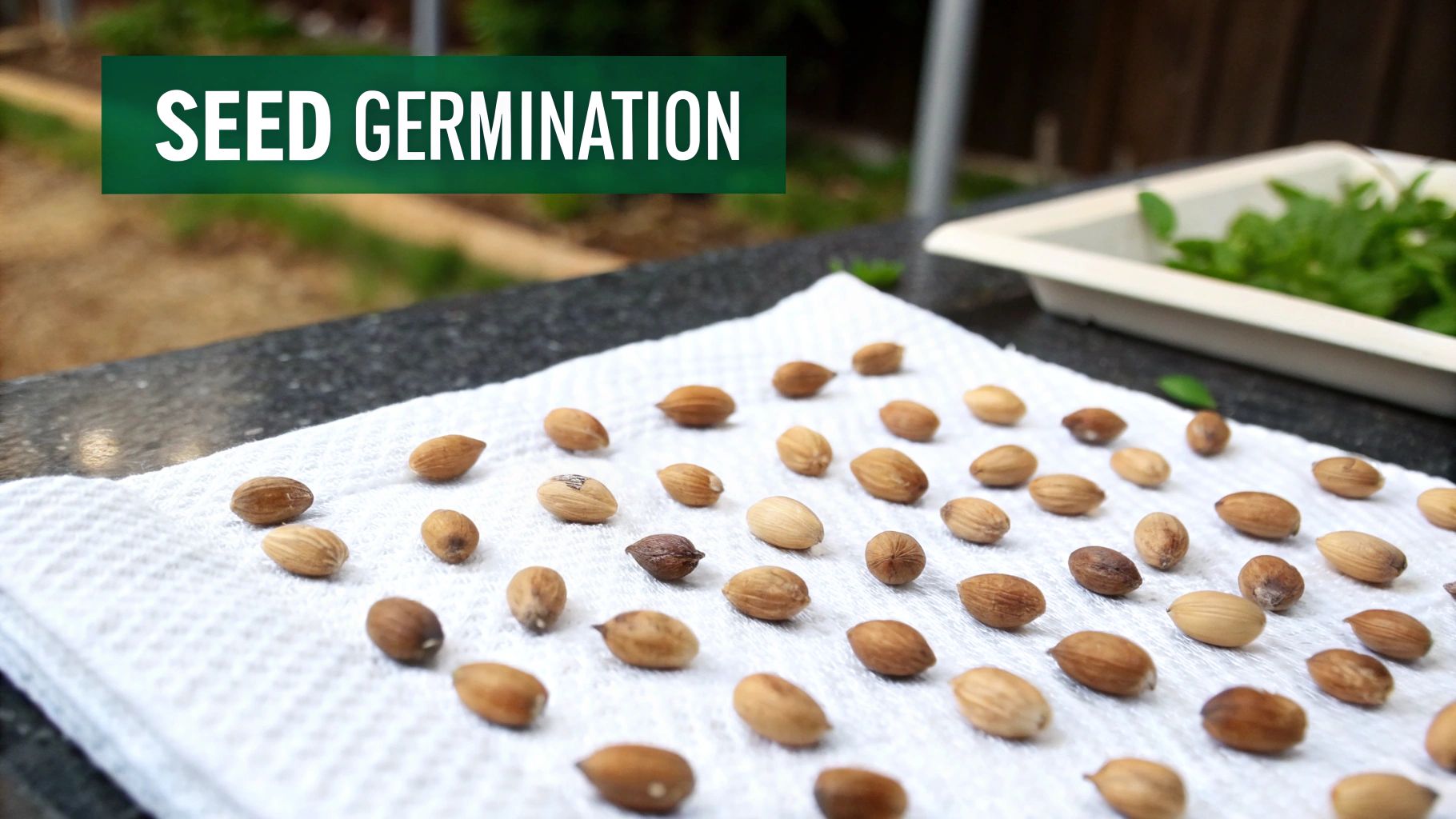 A variety of seeds ready for germination, showcasing different shapes and sizes.