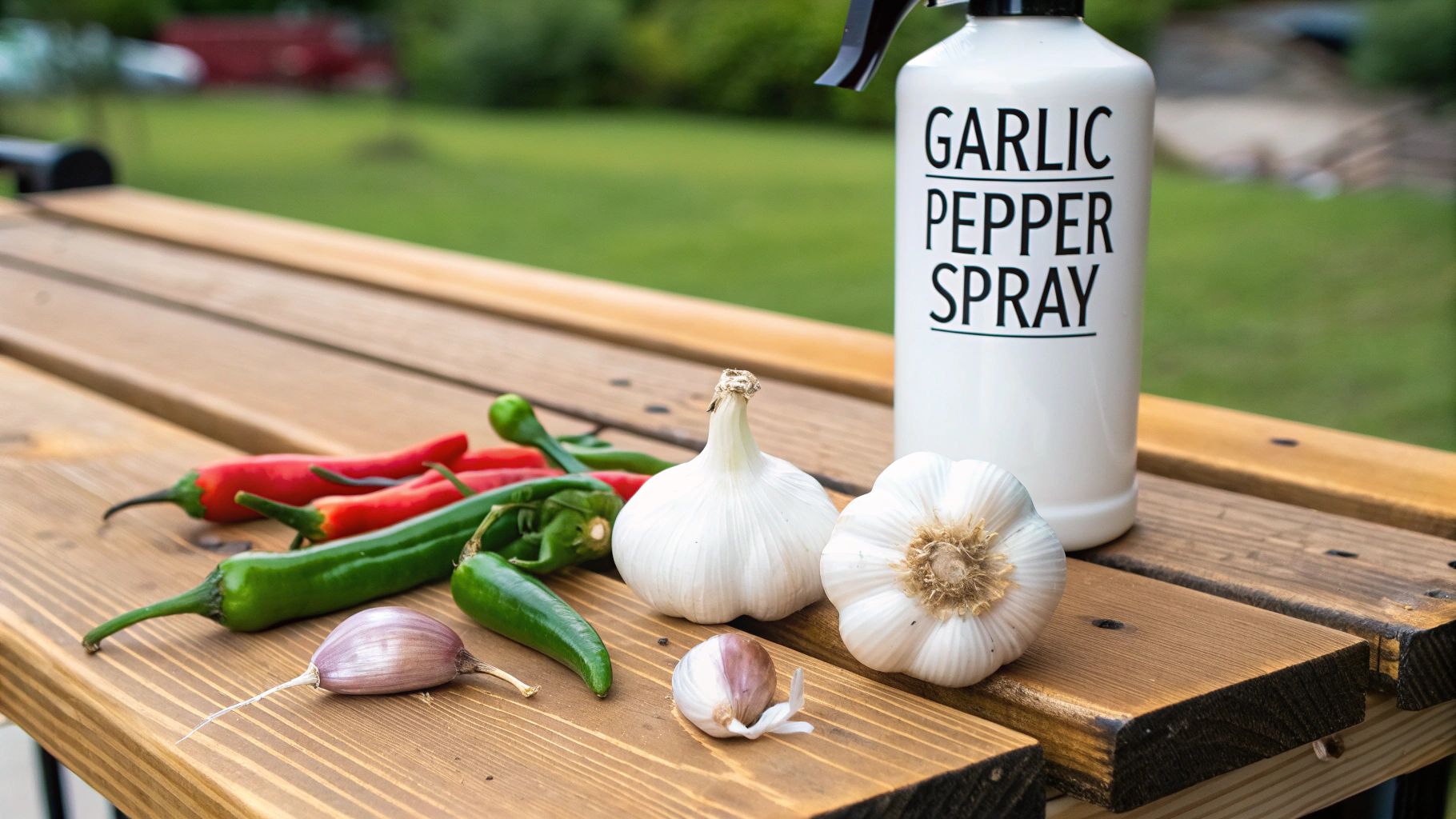Garlic and Chili Pepper Spray