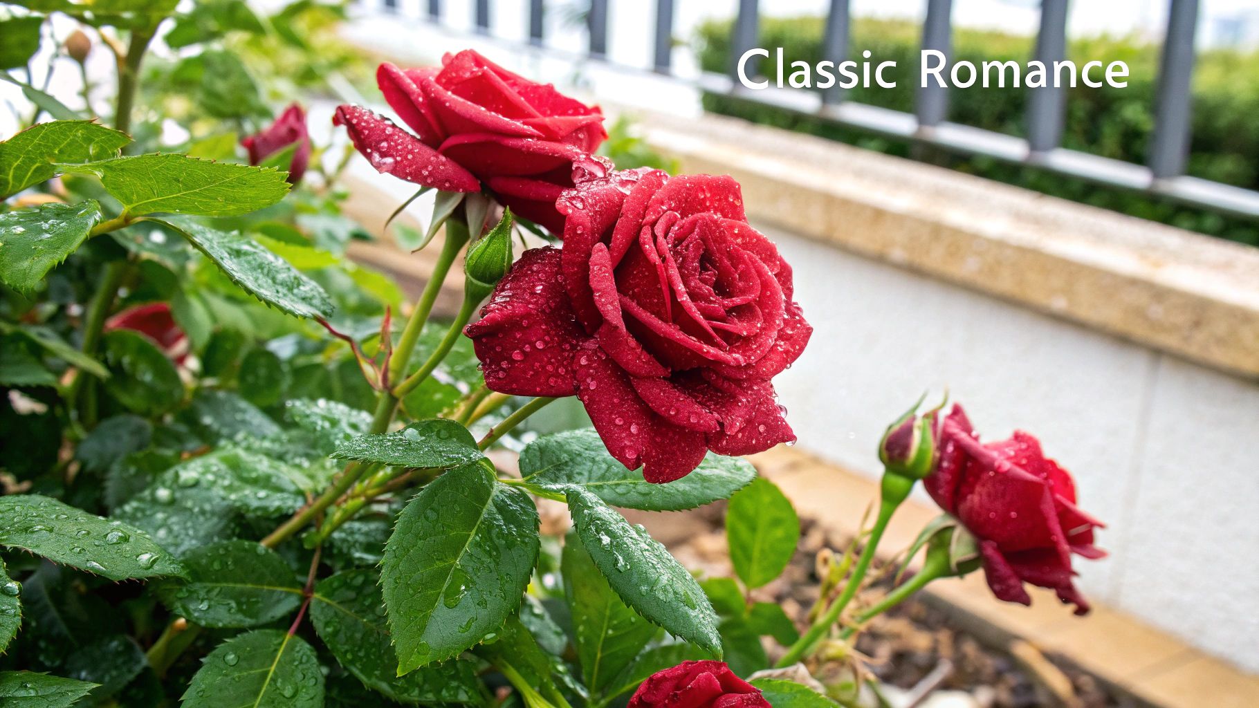 Red Roses (Rosa species)